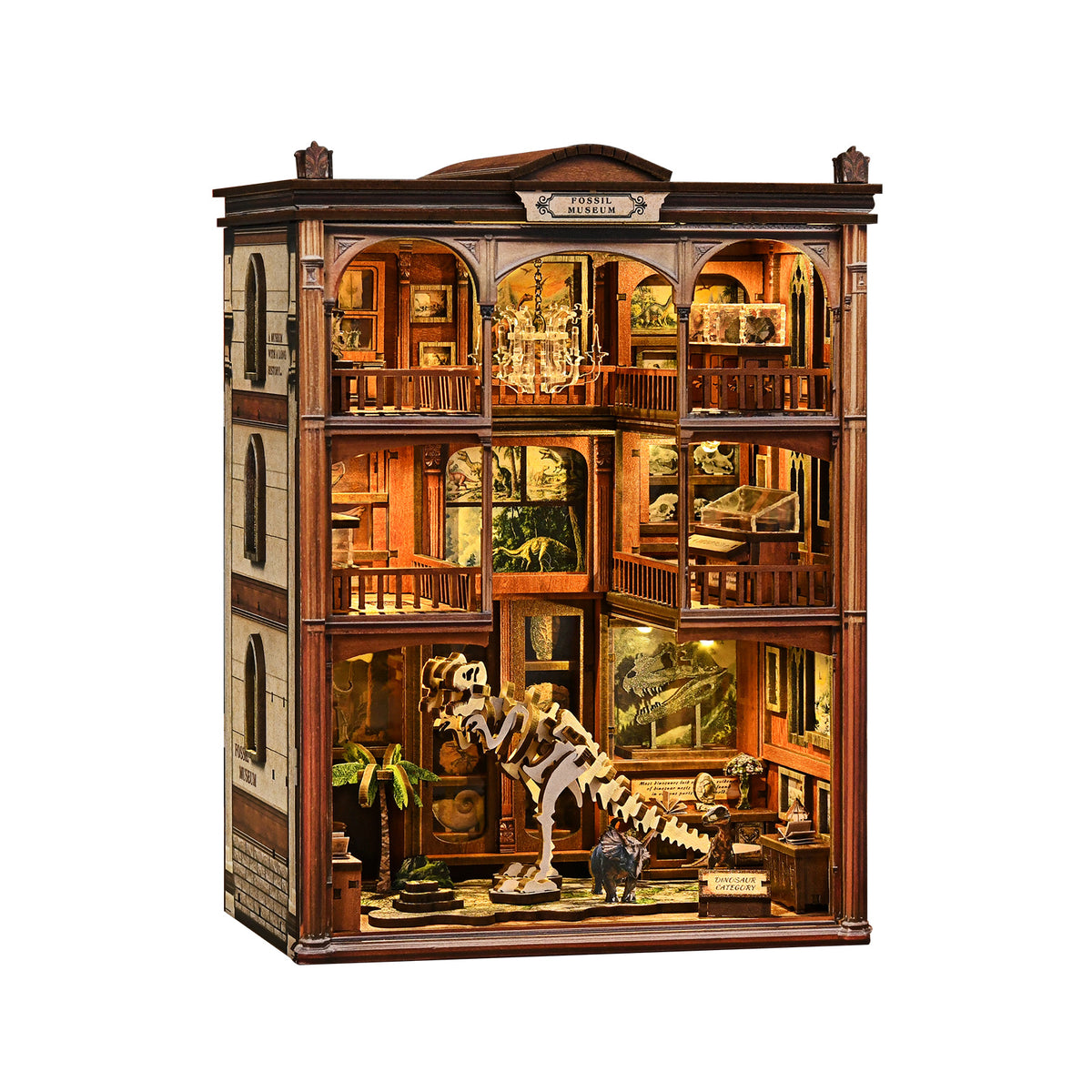 Booknook Fossielenmuseum – schuin links