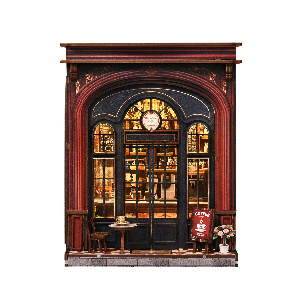 Booknook Warmglow Coffee – vooraanzicht