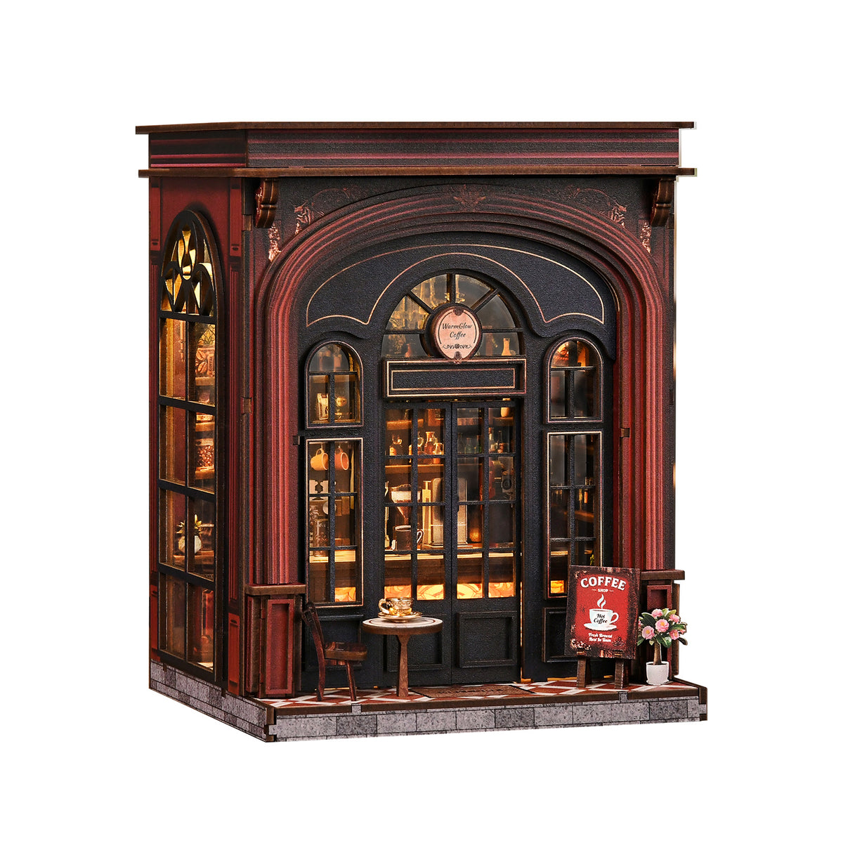 Booknook Warmglow Coffee – schuin links