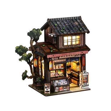 Miniatuur bouwpakket Kasuga Grocery Store – vooraanzicht