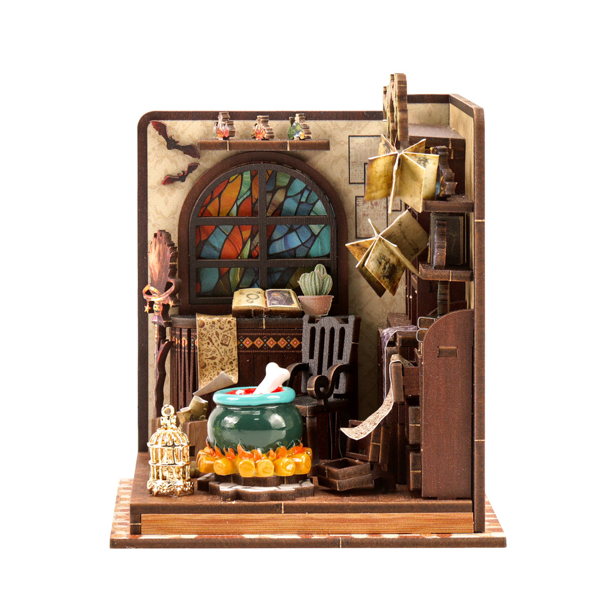 Miniatuur bouwpakket Magic Potion Workshop – vooraanzicht