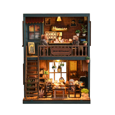 Miniatuur bouwpakket Berenrestaurant – vooraanzicht