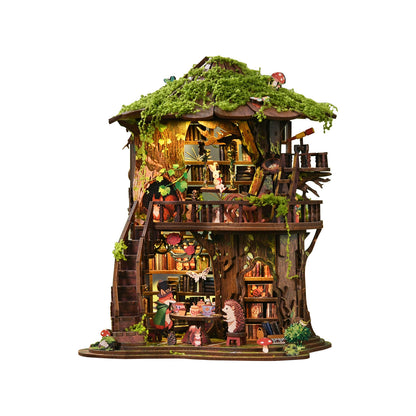 Miniatuur bouwpakket Forest Tea Book Club – schuin links