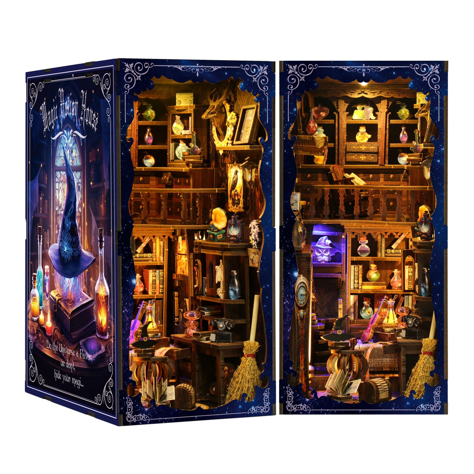 Booknook Magic Potion House – schuin links