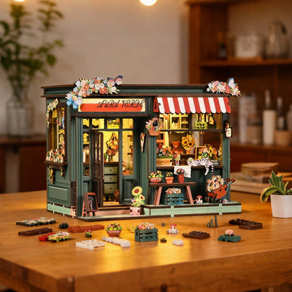 Miniatuur bouwpakket Aura Verde Bloemenwinkel - Assemblr