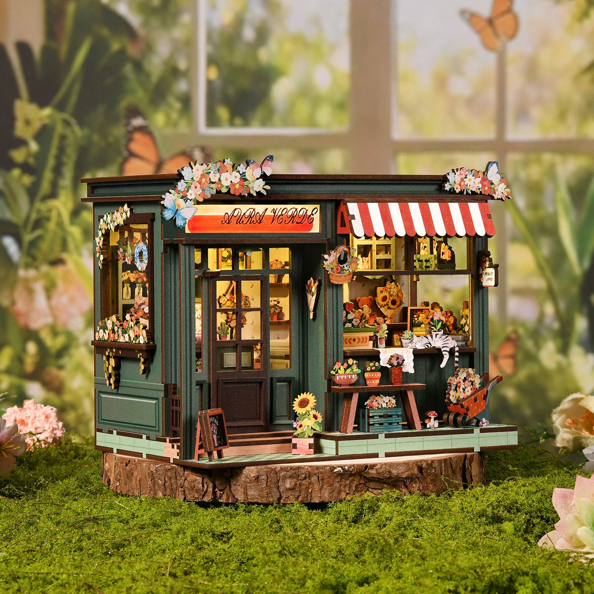 Miniatuur bouwpakket Aura Verde Bloemenwinkel - Assemblr