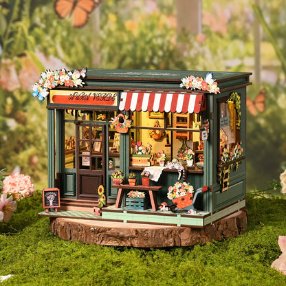 Miniatuur bouwpakket Aura Verde Bloemenwinkel - Assemblr