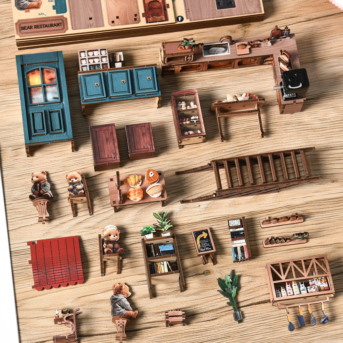 Miniatuur bouwpakket Berenrestaurant - Assemblr