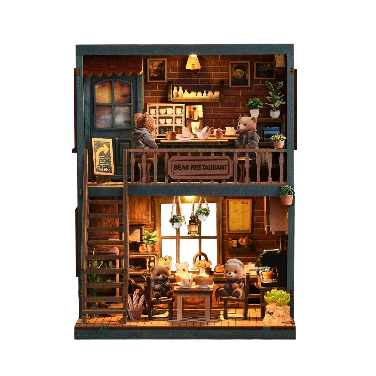 Miniatuur bouwpakket Berenrestaurant - Assemblr