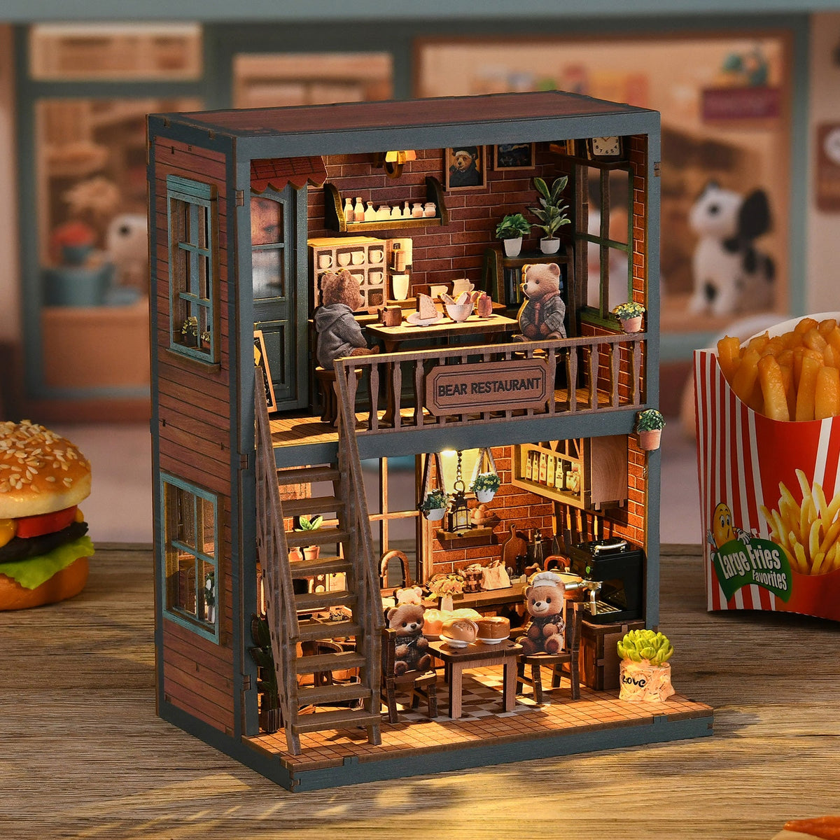 Miniatuur bouwpakket Berenrestaurant - Assemblr