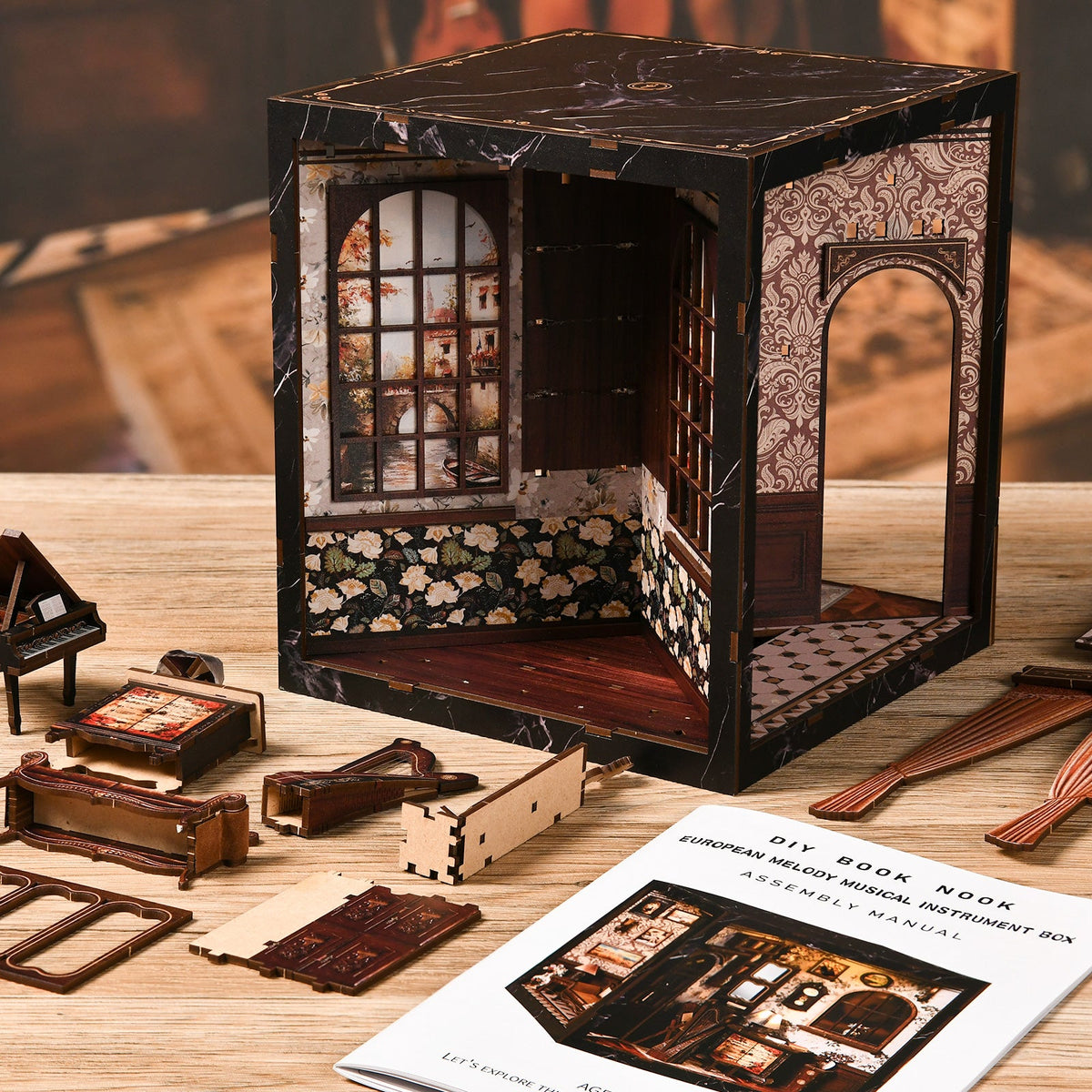 Miniatuur bouwpakket Europese Muziekkamer - Assemblr
