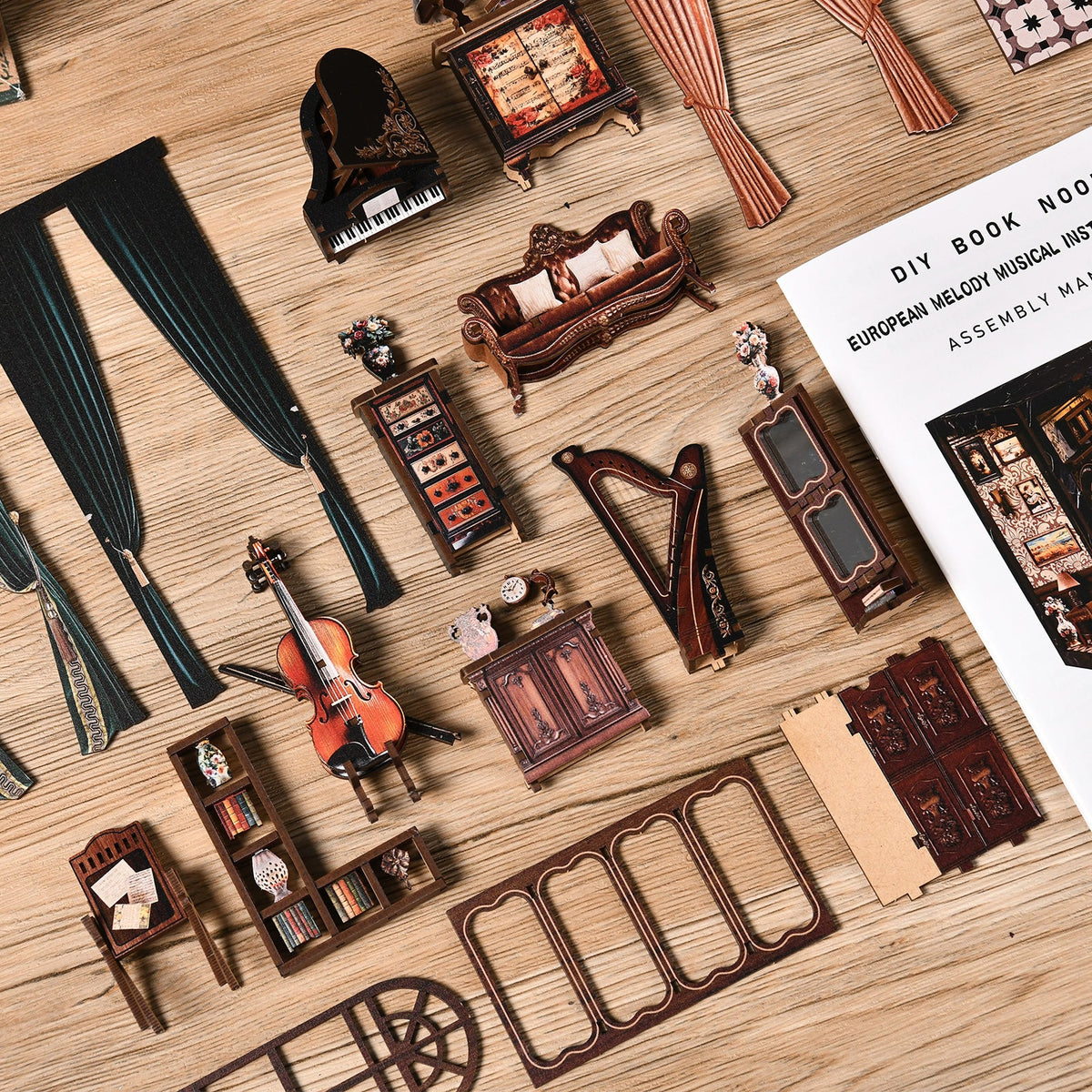 Miniatuur bouwpakket Europese Muziekkamer - Assemblr