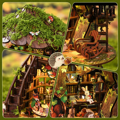 Miniatuur bouwpakket Forest Tea Book Club - Assemblr