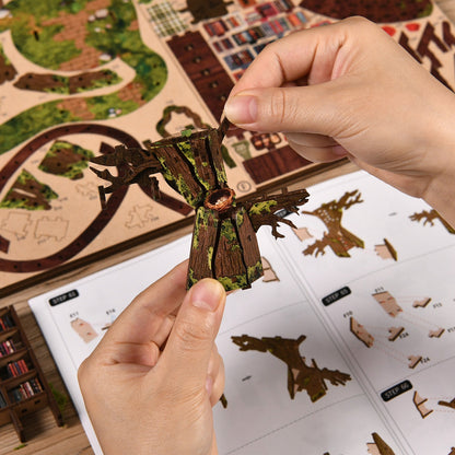 Miniatuur bouwpakket Forest Tea Book Club - Assemblr