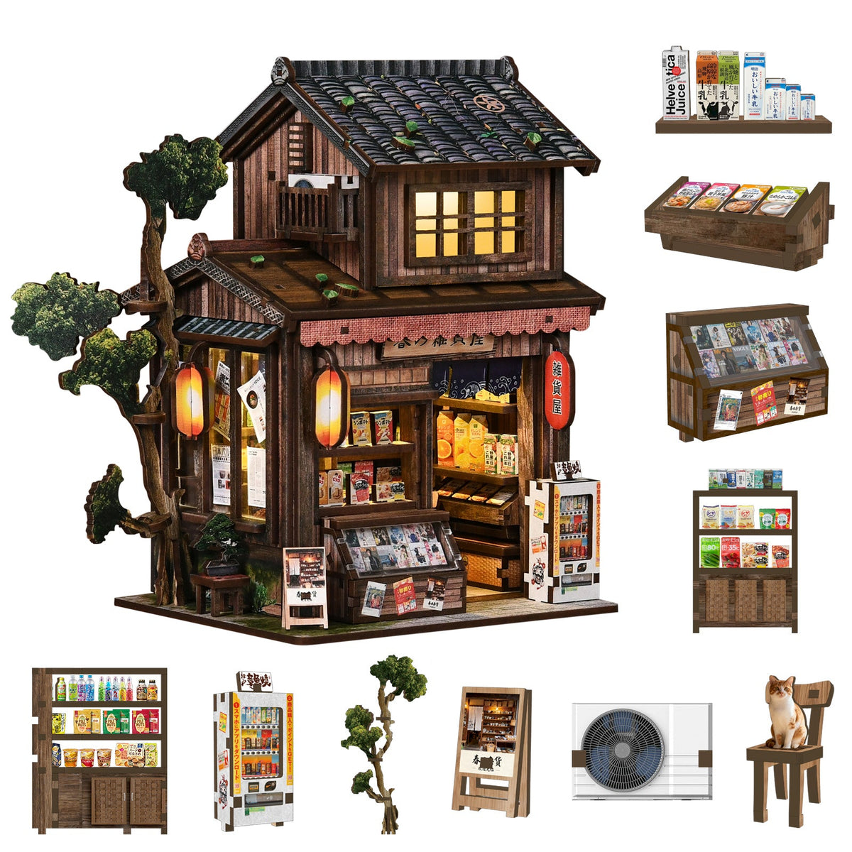 Miniatuur bouwpakket Kasuga Grocery Store - Assemblr