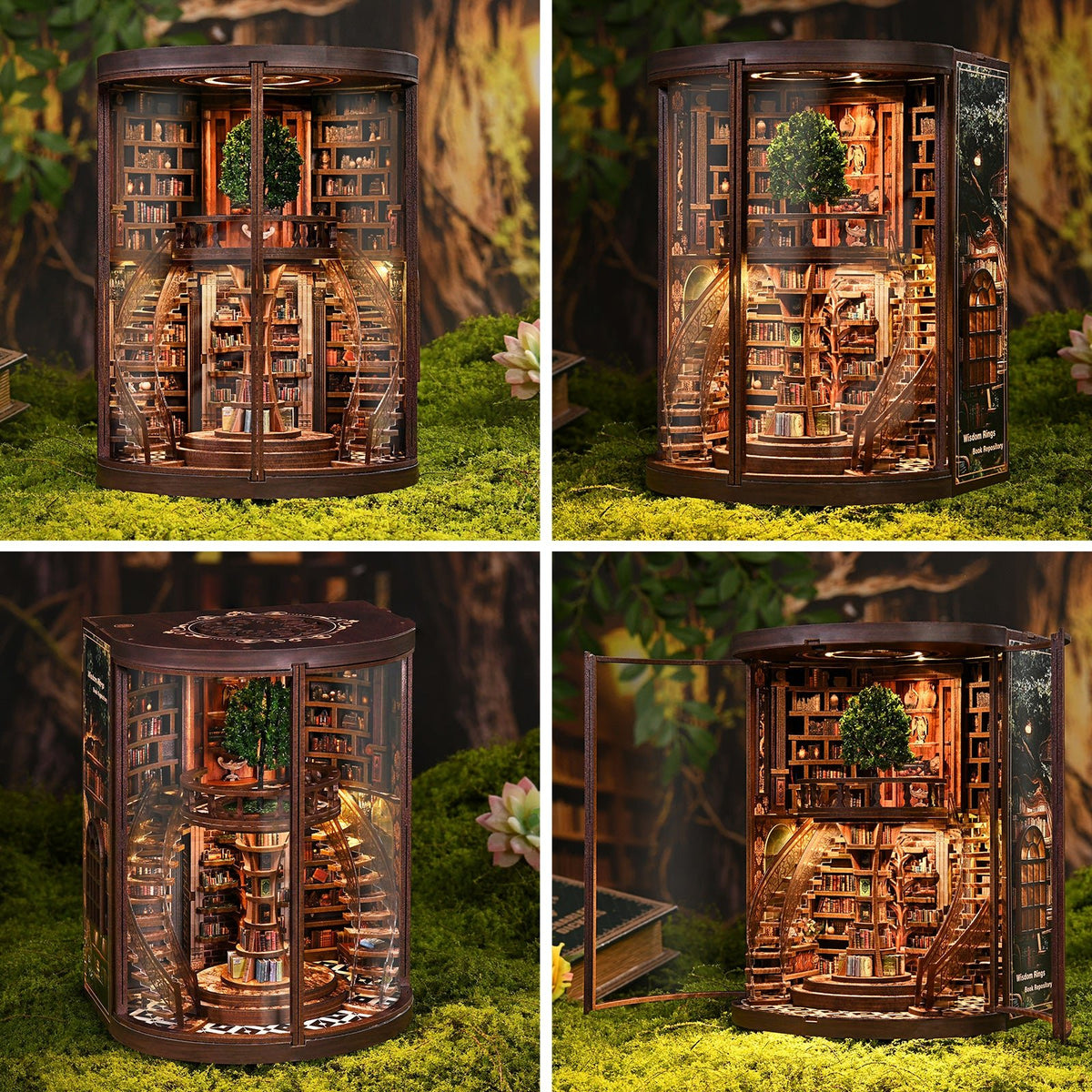Miniatuur bouwpakket Wisdom Rings Library - Assemblr