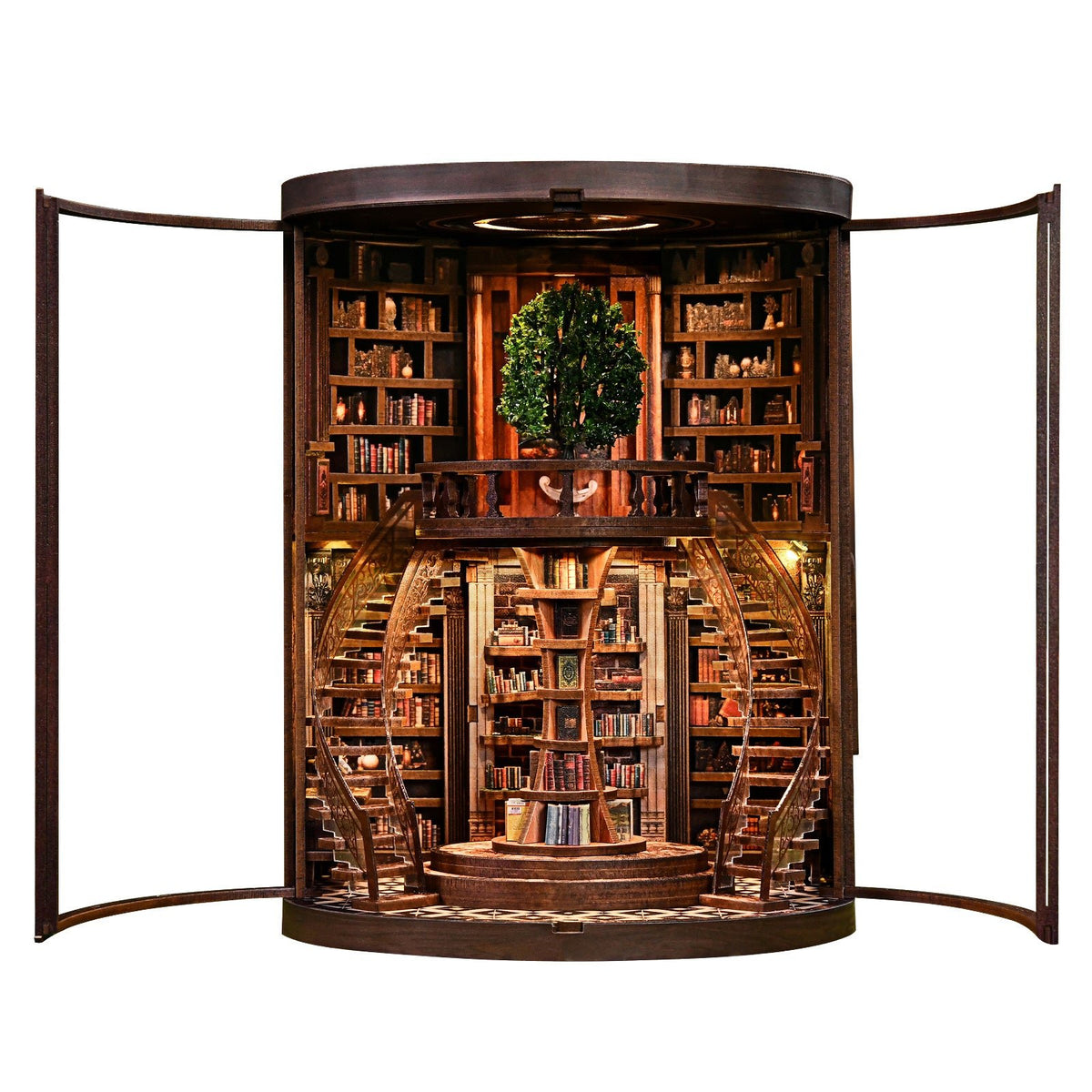 Miniatuur bouwpakket Wisdom Rings Library - Assemblr