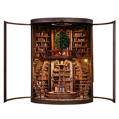 Miniatuur bouwpakket Wisdom Rings Library - Assemblr