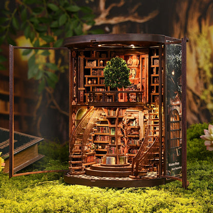 Miniatuur bouwpakket Wisdom Rings Library - Assemblr