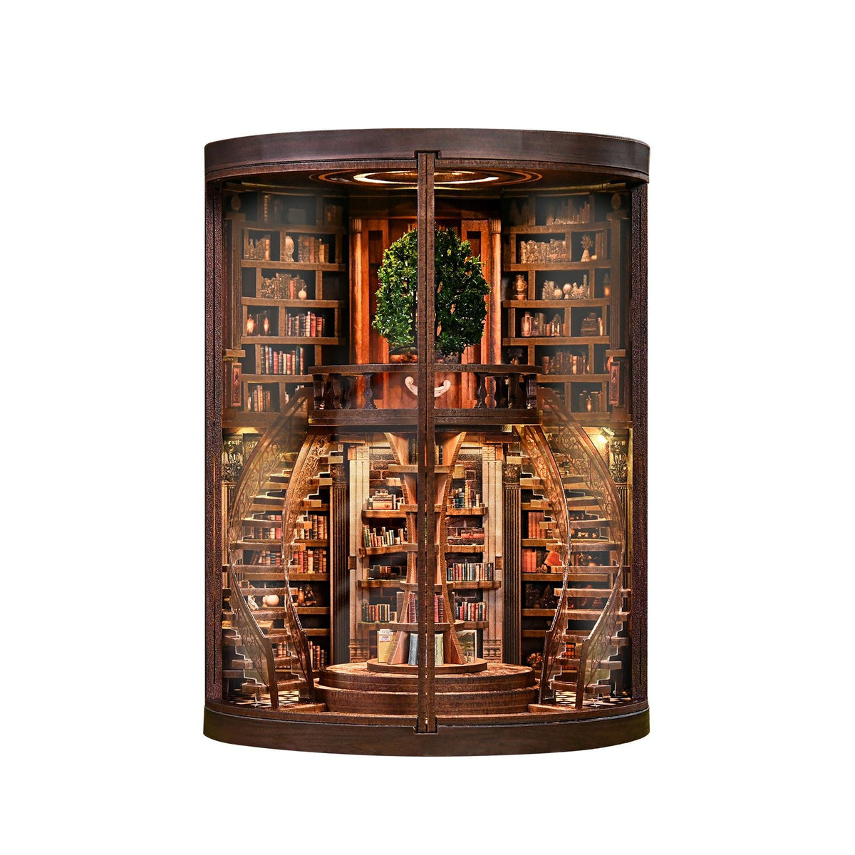 Miniatuur bouwpakket Wisdom Rings Library - Assemblr
