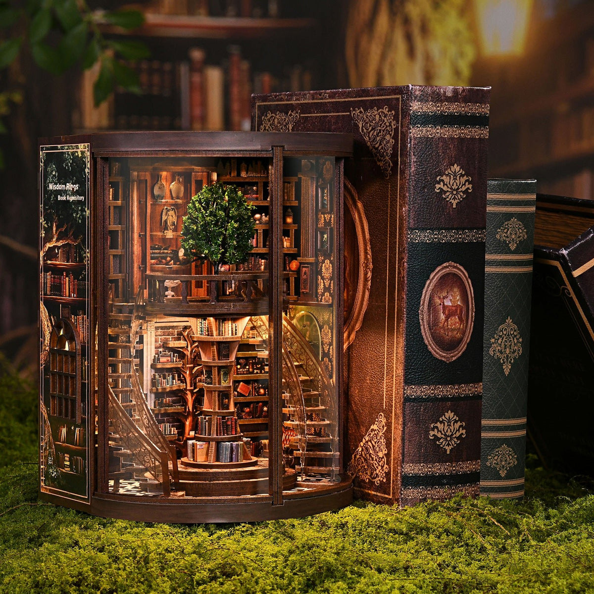 Miniatuur bouwpakket Wisdom Rings Library - Assemblr