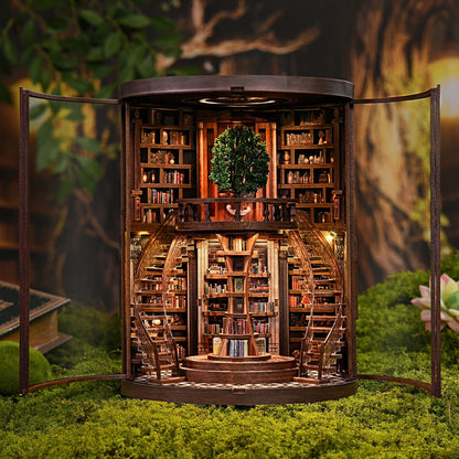 Miniatuur bouwpakket Wisdom Rings Library - Assemblr