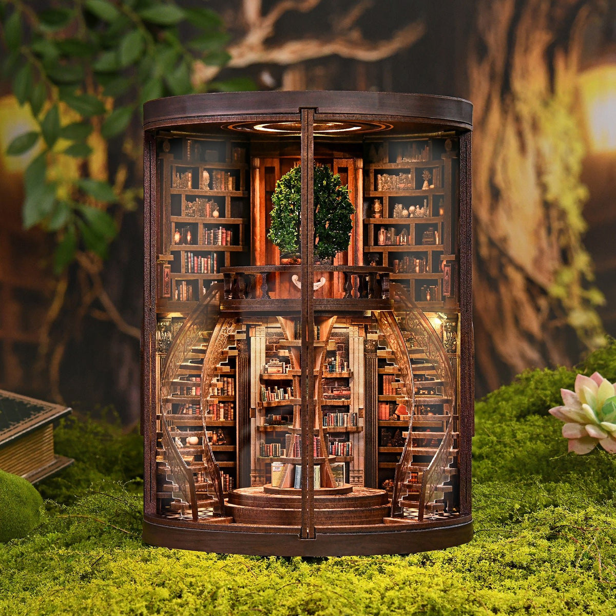Miniatuur bouwpakket Wisdom Rings Library - Assemblr