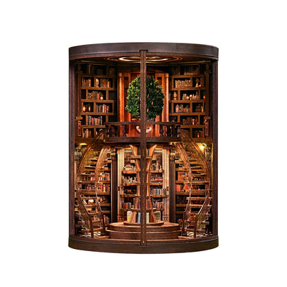 Miniatuur bouwpakket Wisdom Rings Library - Assemblr